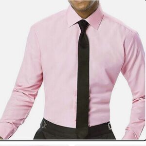 Luxe Microfiber Men's Fitted Spread Collar Dress Shirt Jesse 6XL5